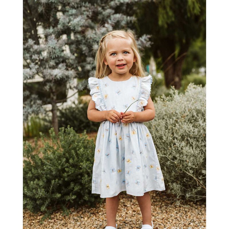 B&eacute;b&eacute; Libby Embroidered Butterfly Dress 3-7Y image number 1